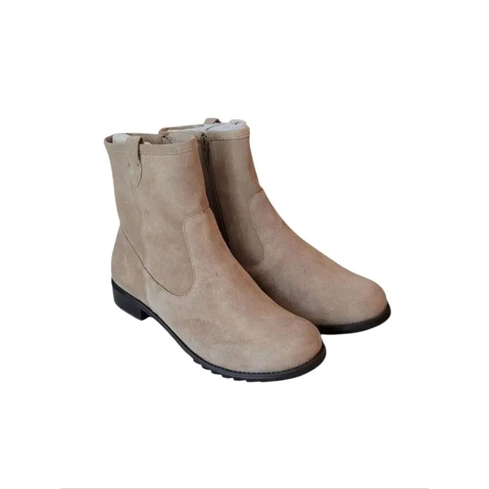 Walking Cradles Kimber Taupe Max Suede Boots 7 1/2 Wide